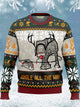 Alohadaddy Christmas Holiday Green Men's Round Neck Sweatshirts Warm Comfortable Vintage Pullover Sweatshirts Big Tall