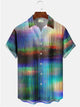 Alohadaddy Abstract Texture Printed Casual Plus Size Shirts