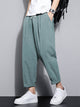 Men's Cotton Linen Loose Linen Straight Leg Trousers
