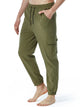 Pantalones de yoga de lino y algodón para hombre, holgados, informales, ligeros, con cintura elástica