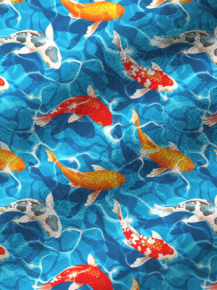 Camisa hawaiana de hombre grande y alto con estampado japonés de playa y piscina de bolsillo Alohadaddy