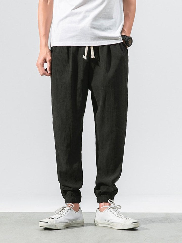 Linen Casual Trousers Men&