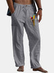 Alohadaddy Parrot Print Hawaiian Men's Breathable Loose Casual Solid Color Basic Plus Size Pants