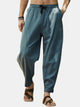 Alohadaddy Linen Pants Casual Basic Lounge Pants Men's Loose Drawstring Beach Bloom Pants