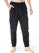 Pantalones de yoga de lino y algodón para hombre, holgados, informales, ligeros, con cintura elástica