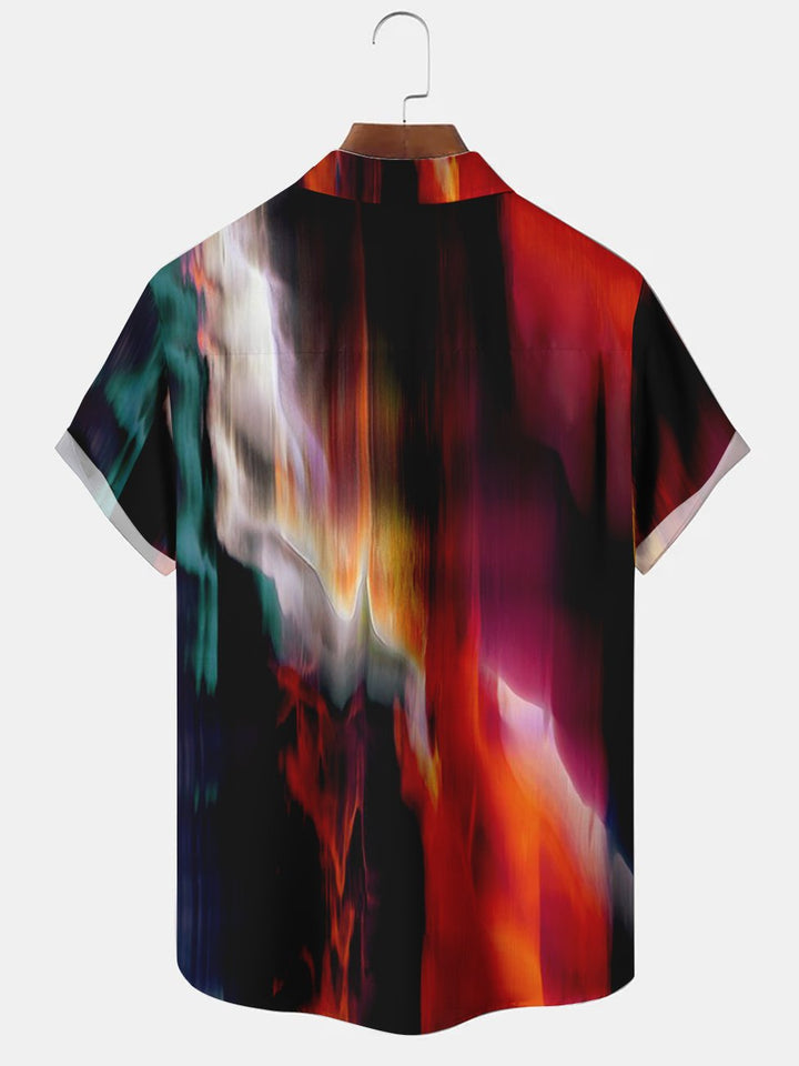 Camisas informales de talla grande con estampado abstracto de Alohadaddy