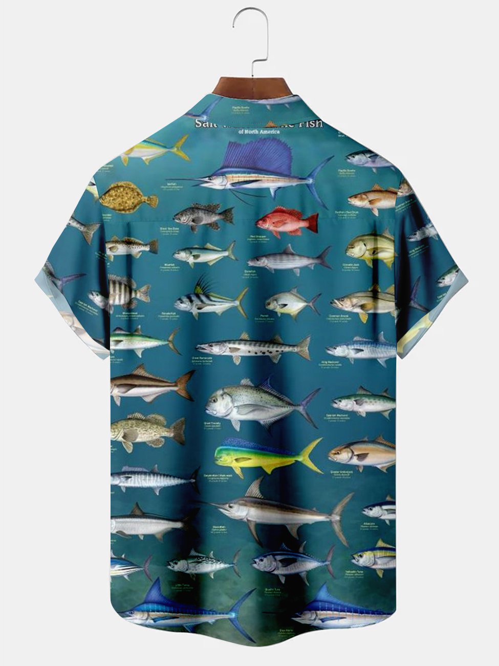 Alohadaddy Fish Printed Casual Plus Size Shirts