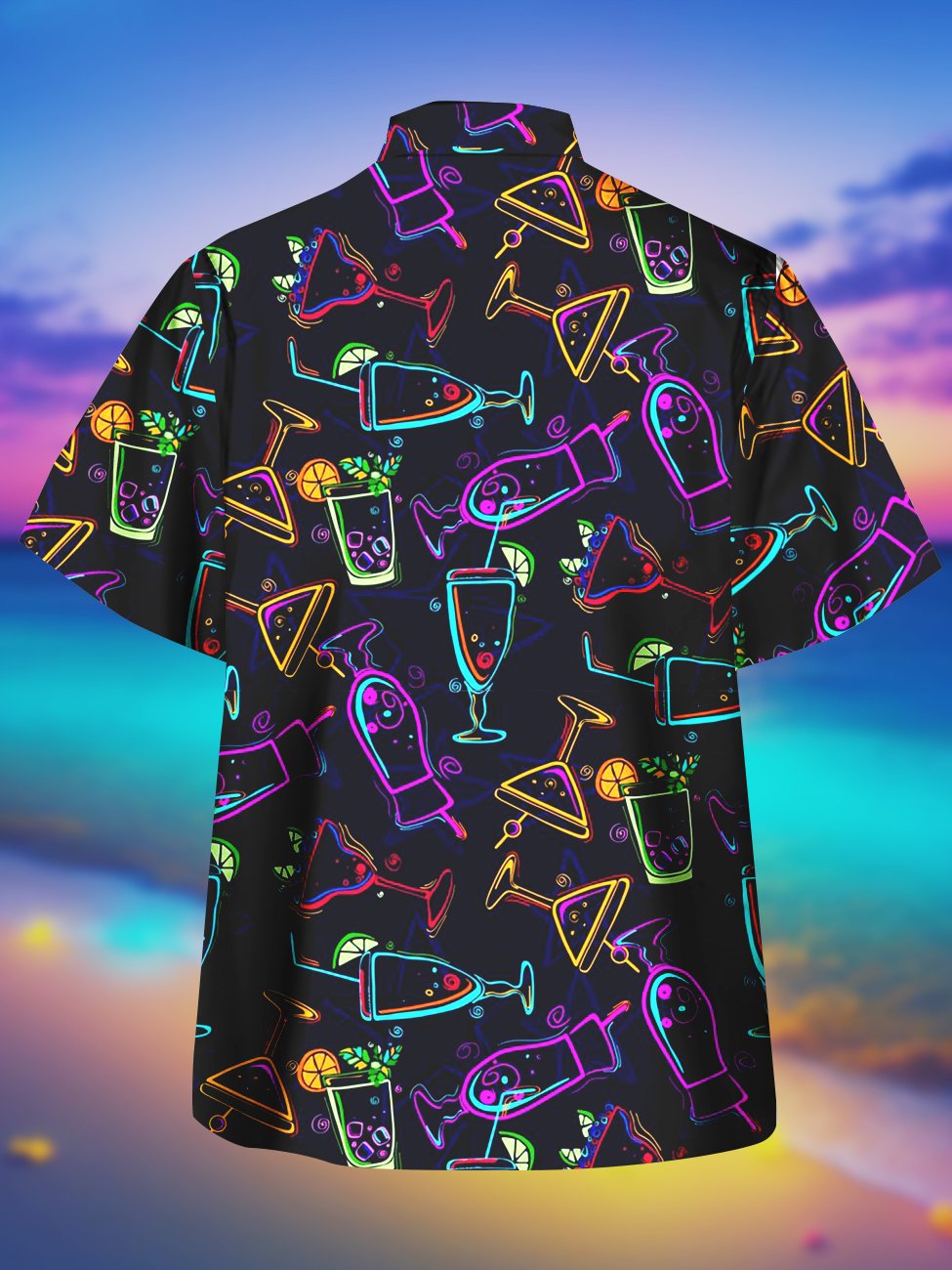 Alohadaddy Cocktail Printed Casual Plus Size Shirts