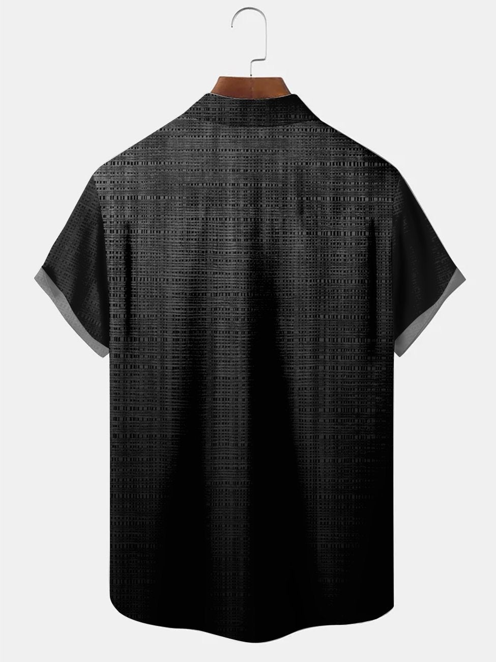 Camisas casuales de talla grande con estampado de textura ombré de Alohadaddy