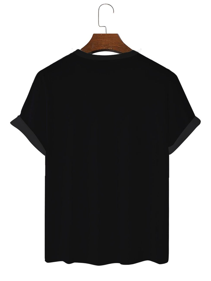Alohadaddy Rock Letters Printed Casual Short Sleeve T-Shirts