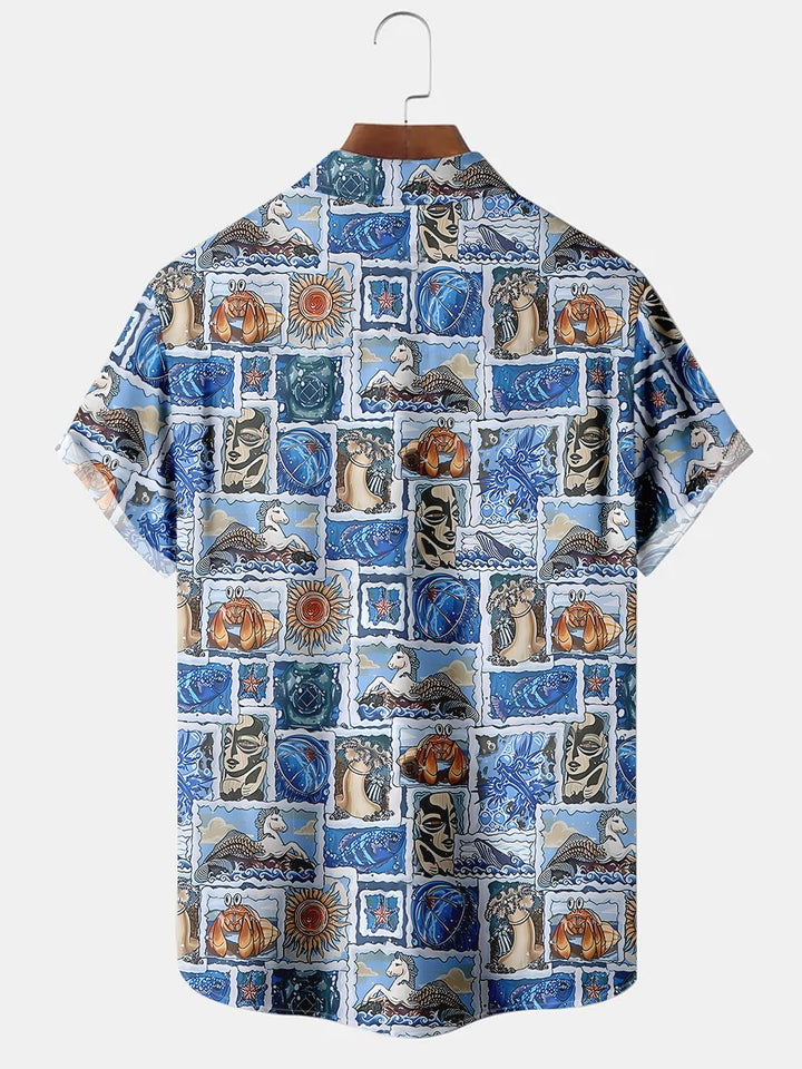 Alohadaddy Holiday Animal Printed Casual Plus Size Shirts