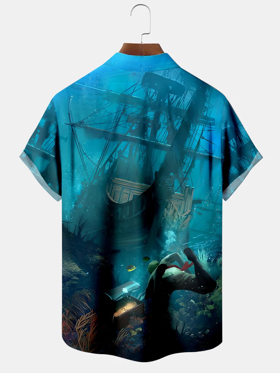 Camisas casuales de talla grande con estampado de navegación de Alohadaddy