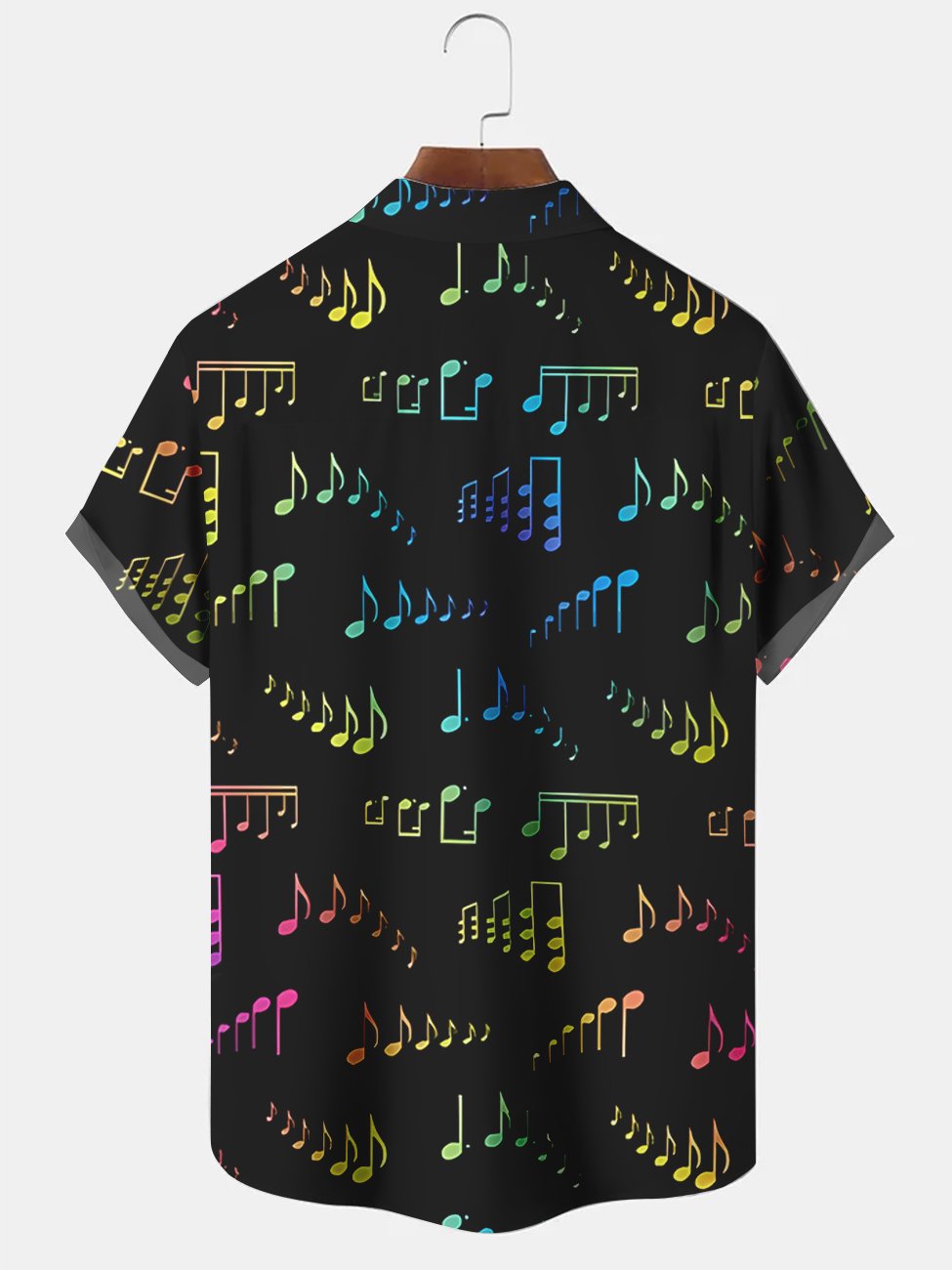 Alohadaddy Music Note Printed Casual Plus Size Shirts