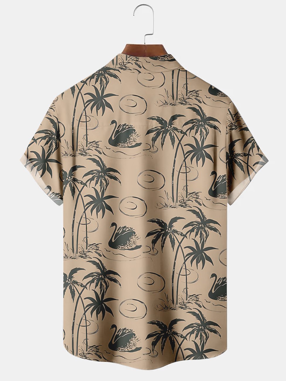 Alohadaddy Vintage Coconut Tree Printed Casual Plus Size Shirts