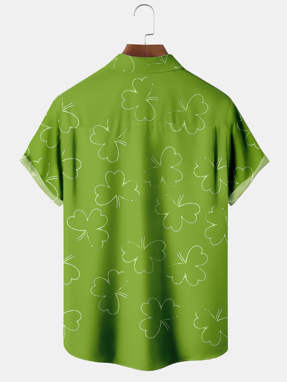 Camisetas informales de talla grande con estampado de dibujos animados de tréboles del Día de San Patricio de Alohadaddy