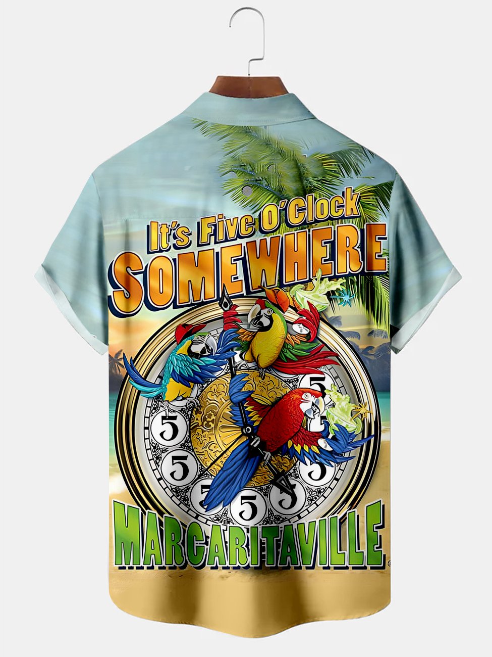 Alohadaddy Hawaii Parrot Printed Casual Plus Size Shirts