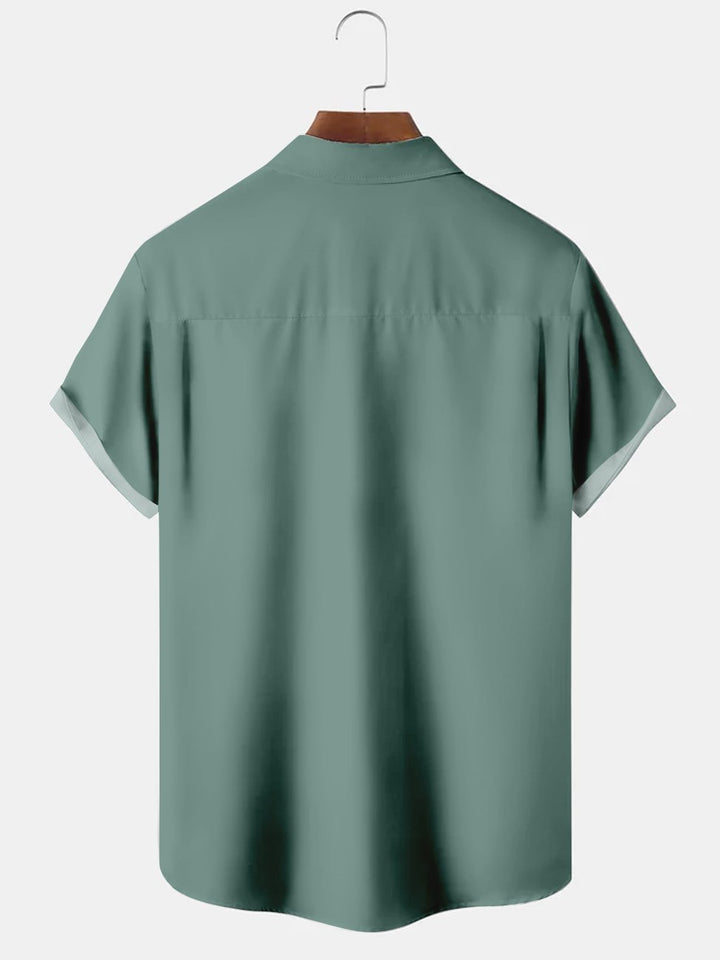 Alohadaddy Vintage Toucan Beer Bowling Printed Casual Plus Size Shirts