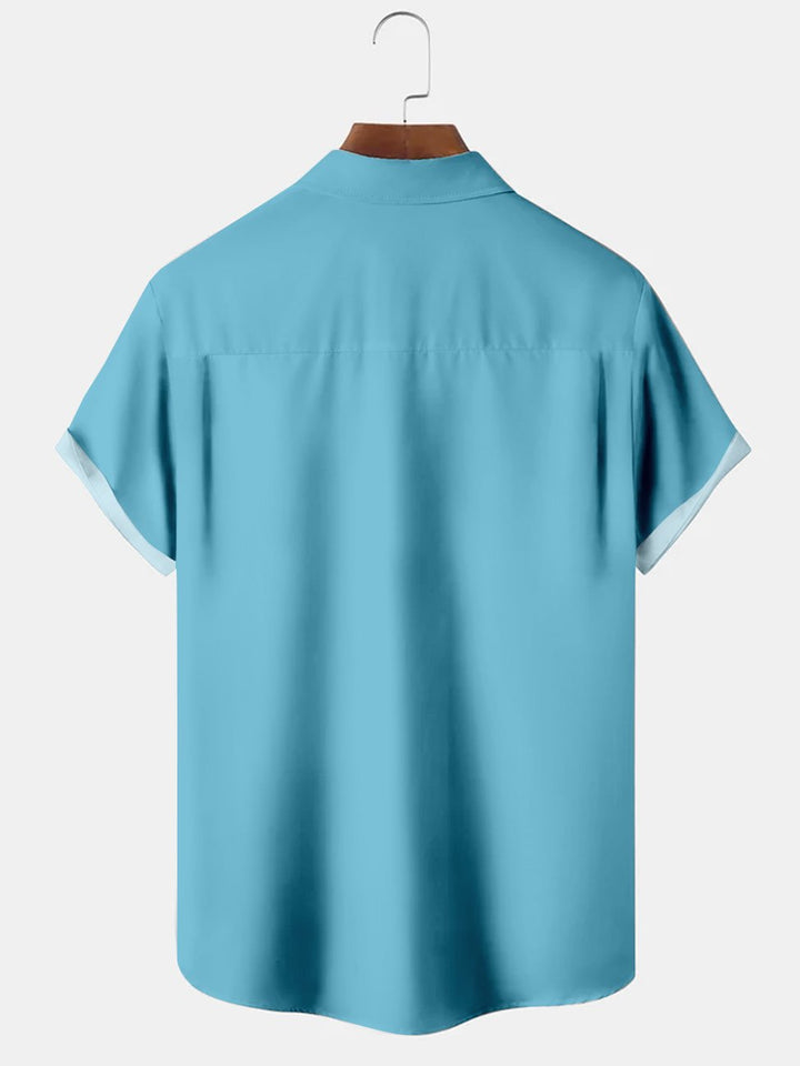 Alohadaddy Abstract Mid-century Cocktail Bowling Printed Casual Plus Size Shirts