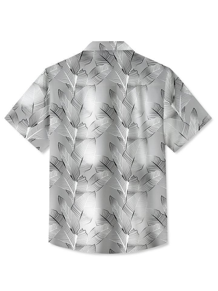 Alohadaddy Vintage Plant Printed Casual Plus Size Shirts