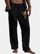Alohadaddy Parrot Print Hawaiian Men's Breathable Loose Casual Solid Color Basic Plus Size Pants
