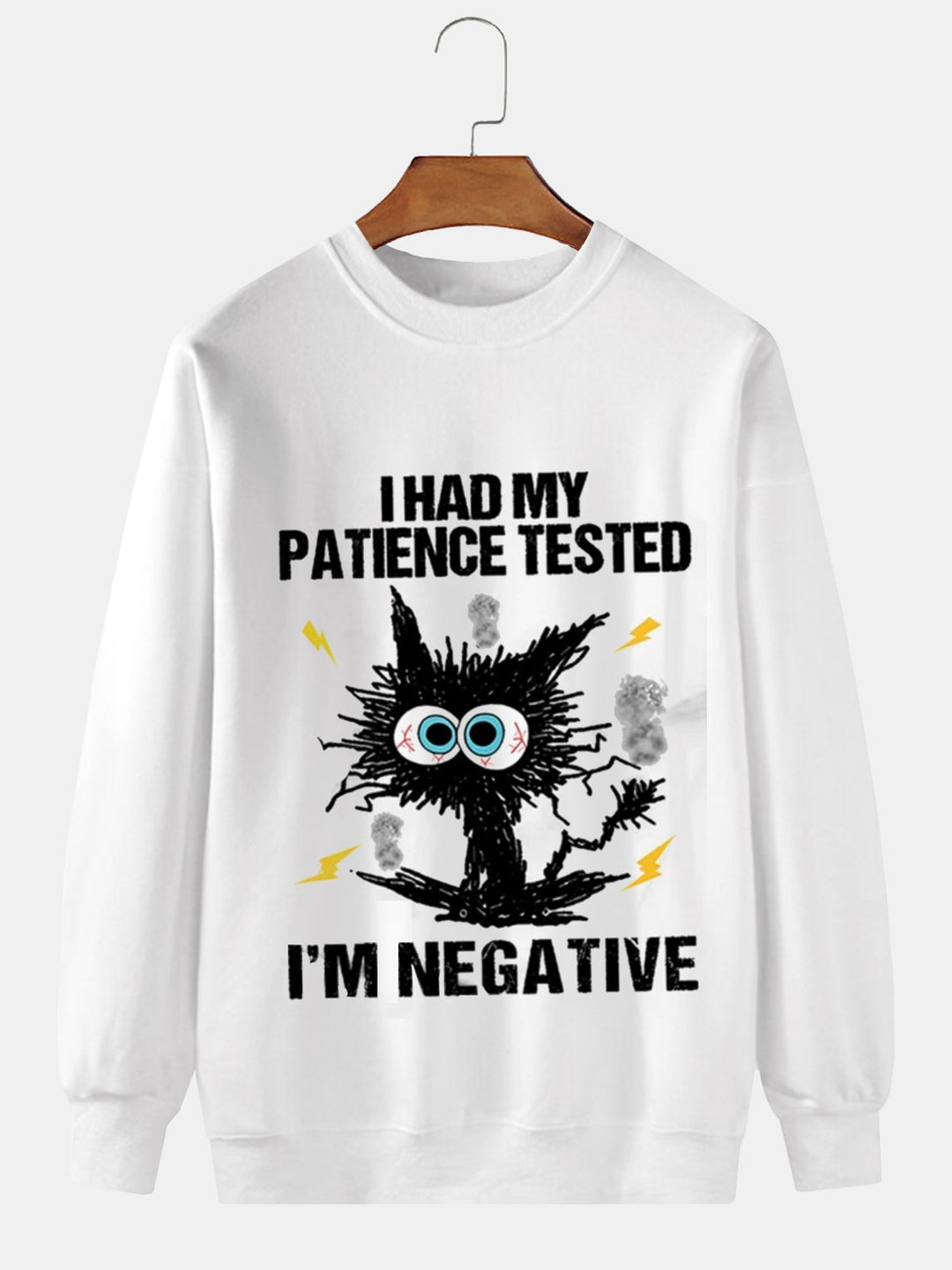 Alohadaddy Holiday Casual Fun Letter Crew Neck Sweatshirt Stretch Plus Size Pullover Sweatshirt
