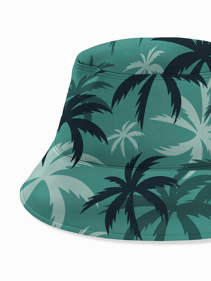 Alohadaddy Green Hawaii Series Printed Coconut Tree Hats