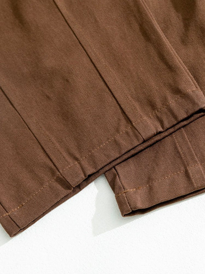 Pantalones casuales de algodón drapeado japonés para hombre, pantalones retro grandes y altos