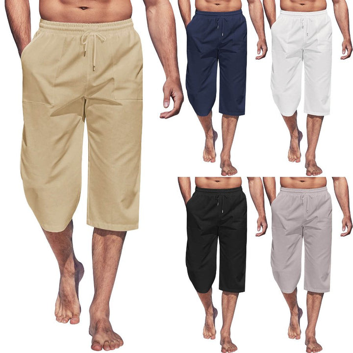 Alohadaddy Cotton linen plain men&