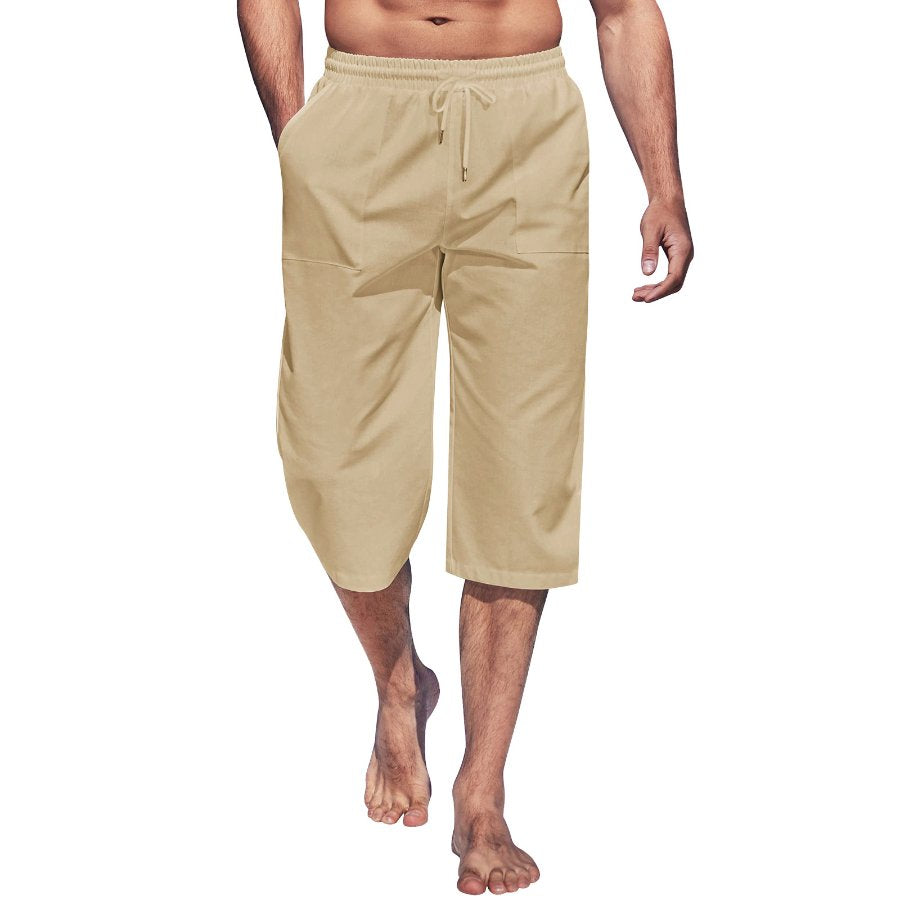 Alohadaddy Cotton linen plain men&