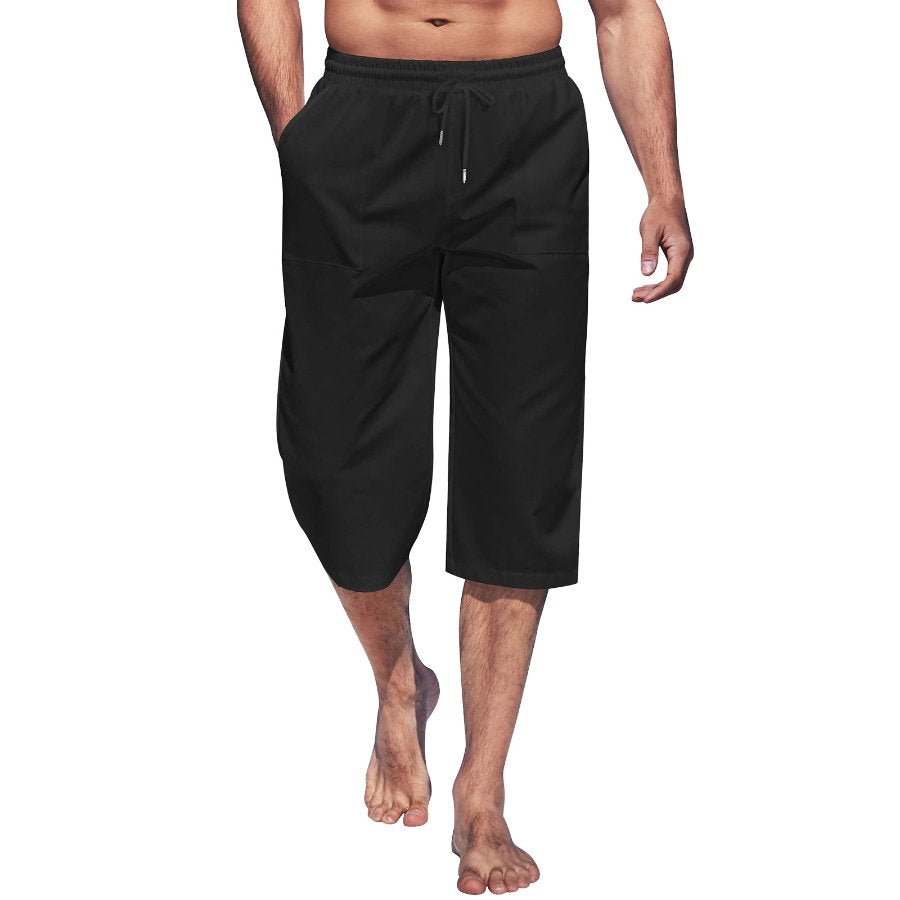Alohadaddy Cotton linen plain men&