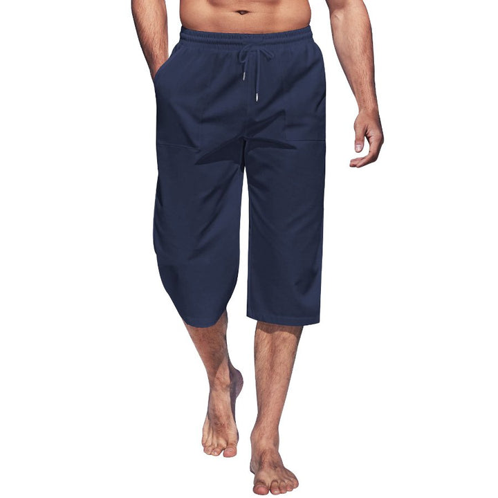 Alohadaddy Cotton linen plain men&