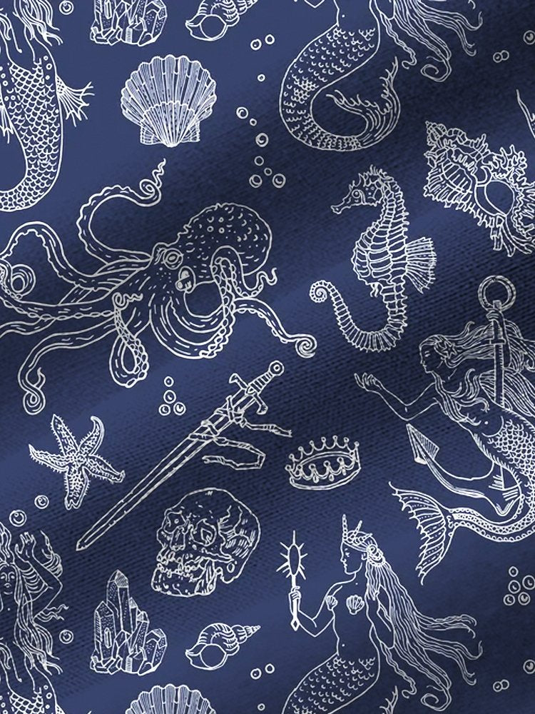 Camisa hawaiana de vacaciones para hombre, de Alohadaddy, con estampado de calavera náutica y pulpo, talla grande y alta