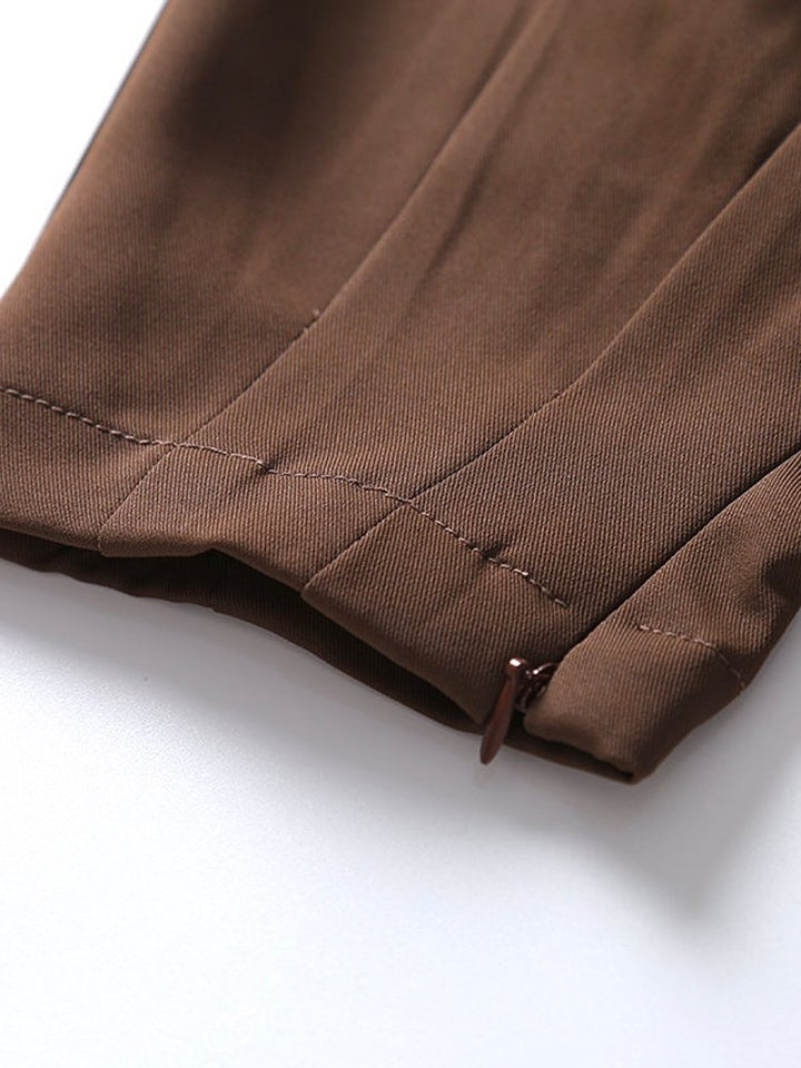 Pantalones casuales holgados tipo harén de sección fina de seda de hielo de tejido funcional para hombre