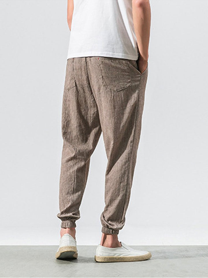Linen Casual Trousers Men&