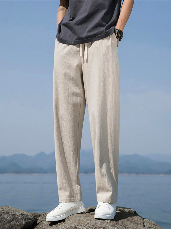 Alohadaddy Linen Casual Pants Men&