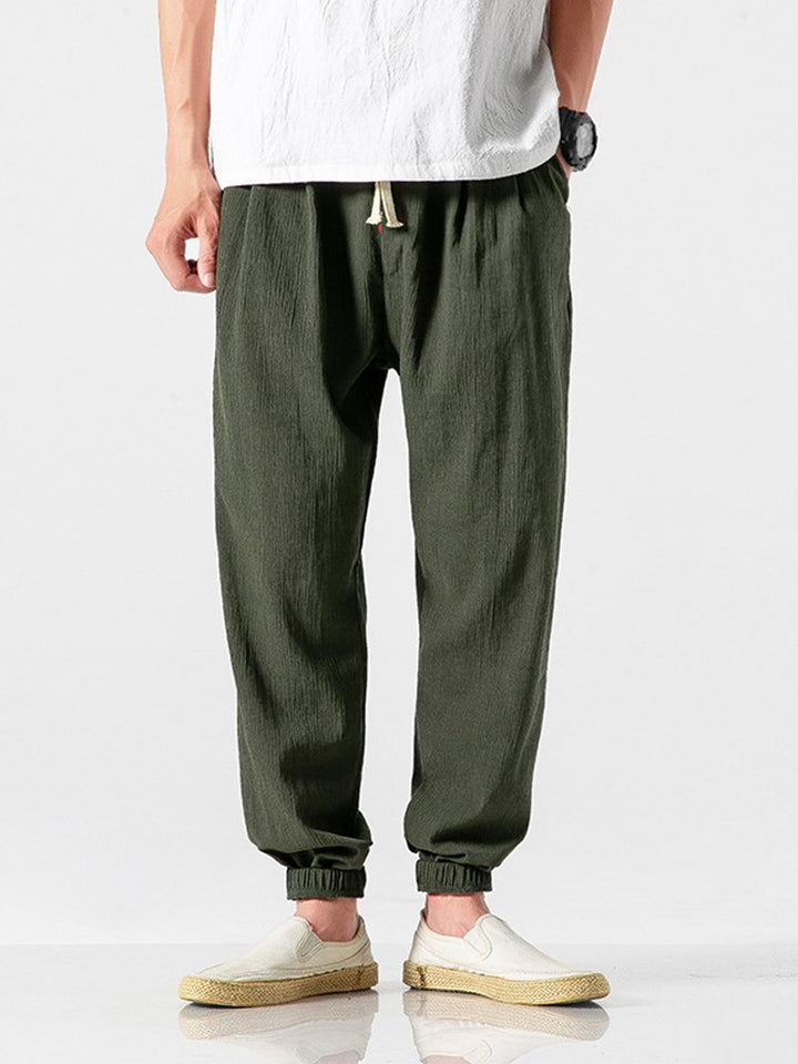 Linen Casual Trousers Men&