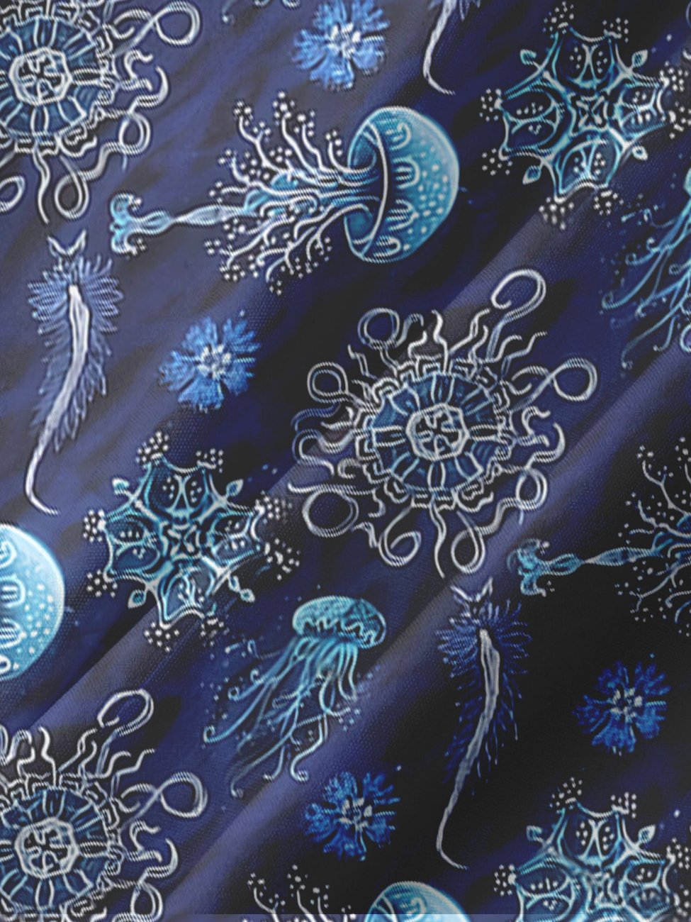 Camisas casuales de talla grande con estampado de medusas de Alohadaddy