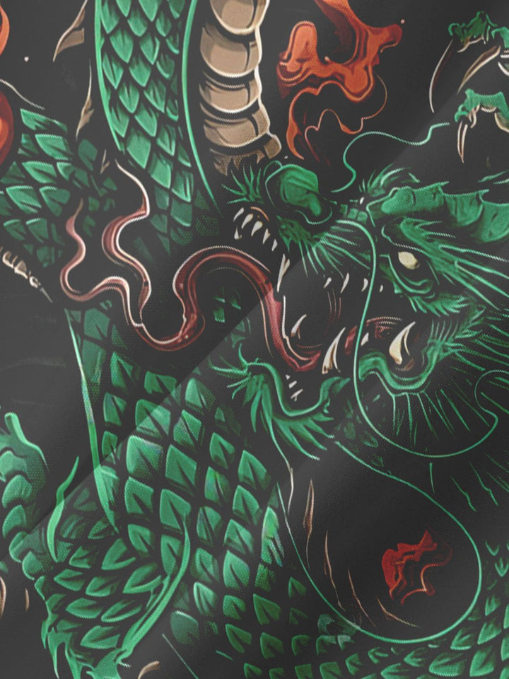 Chemises décontractées à imprimé dragon Alohadaddy grande taille