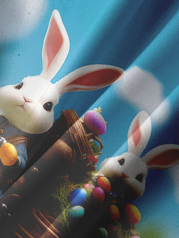 Alohadaddy Holiday Easter Rabit Printed Casual Plus Size Shirts