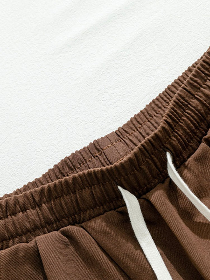 Pantalones casuales de algodón drapeado japonés para hombre, pantalones retro grandes y altos