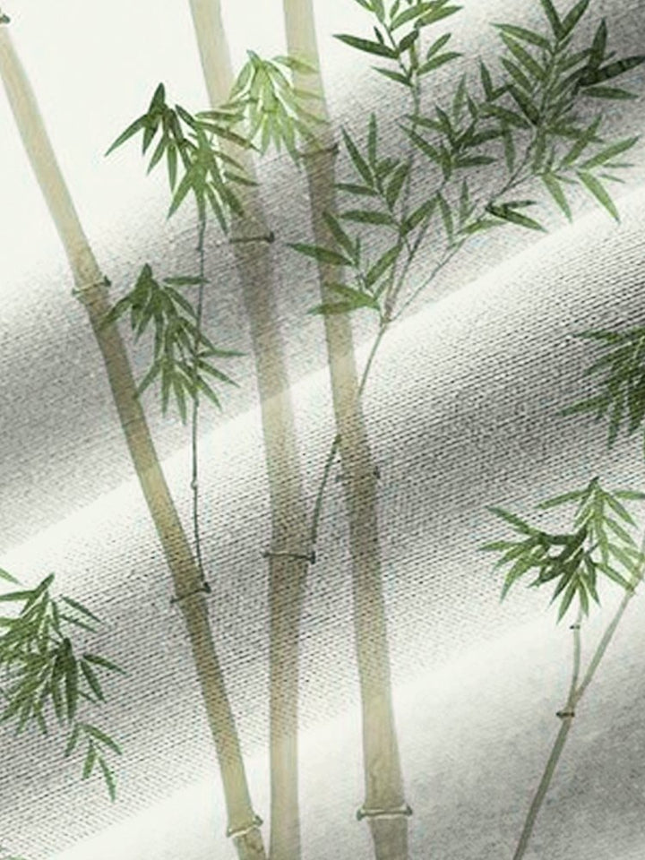 Alohadaddy Bamboo Plant Print Beach Men&
