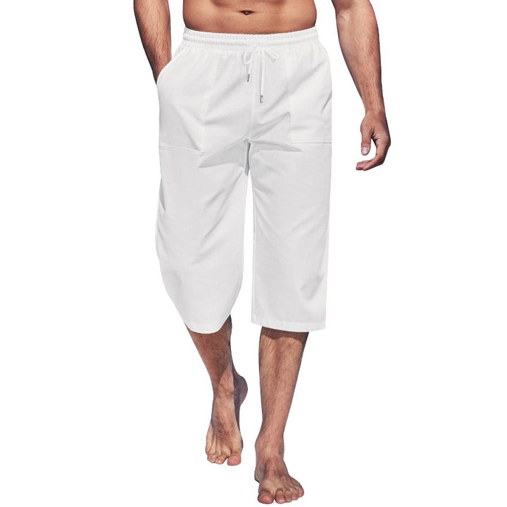 Alohadaddy Cotton linen plain men&