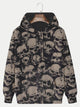 Alohadaddy Vintage Abstract Skull Printed Casual Hoodie