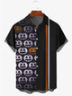 Alohadaddy Halloween Pumpkin Printed Bowling Casual Plus Size Shirts