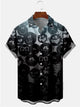 Alohadaddy Halloween Ombre Pumpkin Printed Casual Plus Size Shirts