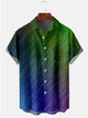 Alohadaddy Multicolor Ombre Texture Printed Casual Plus Size Shirts