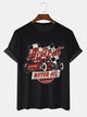 Alohadaddy Vintage Race Car Printed Casual Short Sleeve T-Shirts