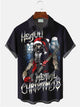 Alohadaddy Christmas Rock Band Printed Casual Plus Size Shirts