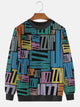 Alohadaddy Music Jazz Letters Printed Casual Long Sleeve Crew Neck Sweatshirt
