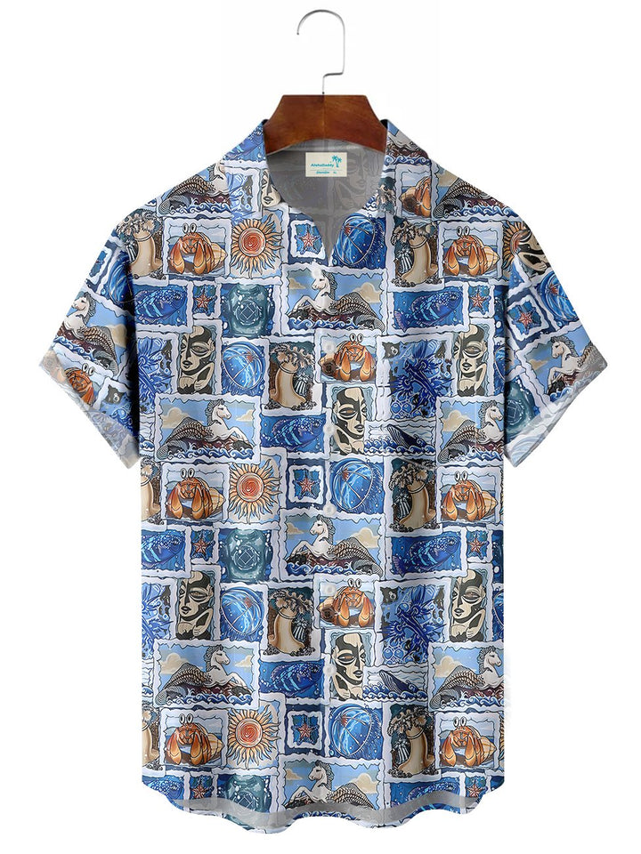 Alohadaddy Holiday Animal Printed Casual Plus Size Shirts